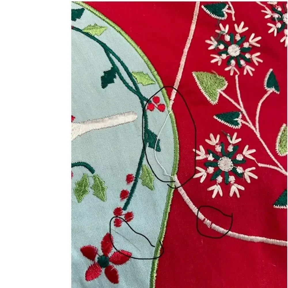 Cost Plus World Market  Christmas tree skirt.